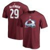 Pánské tričko #29 Nathan MacKinnon Colorado Avalanche NHL Stack Logo Name & Number