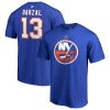 Tričko New York Islanders Mathew Barzal #13 Stack Logo Name & Number