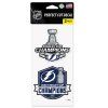 Set samolepek Tampa Bay Lightning NHL 2020 Stanley Cup Champions 4'' x 8'' Perfect Cut Decal 2-Pack