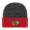 Pánská zimní čepice Chicago Blackhawks NHL Two Tone Brain Freeze '47 CUFF KNIT