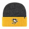 Pánská zimní čepice Pittsburgh Penguins NHL Two Tone Brain Freeze '47 CUFF KNIT