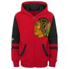 Dětská mikina Chicago Blackhawks NHL Faceoff Colorblocked Fleece Full-Zip