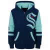 Dětská mikina Seattle Kraken NHL Faceoff Colorblocked Fleece Full-Zip
