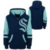 Dětská mikina Seattle Kraken NHL Faceoff Colorblocked Fleece Full-Zip