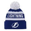 Dětská zimní čepice Tampa Bay Lightning NHL Wordmark Cuffed Pom