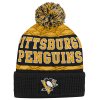 Dětská zimní čepice Pittsburgh Penguins NHL Puck Pattern Cuffed