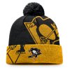 Zimní čepice Pittsburgh Penguins Block Party Cuffed Beanie with Pom