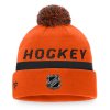Pánská zimní čepice Philadelphia Flyers NHL Authentic Pro Locker Room Cuffed Pom Knit