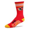 Ponožky Calgary Flames 4 Stripes Crew