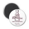 Magnet na lednici Pavel Francouz #39 Stanley Cup Champion 2022 Colorado Avalanche 44 mm - bílý
