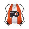 Vak Philadelphia Flyers NHL FOCO Team Stripe Drawstring Backpack