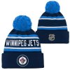 Dětská zimní čepice Winnipeg Jets NHL Wordmark Cuffed Pom