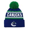 Dětská zimní čepice Vancouver Canucks NHL Wordmark Cuffed Pom