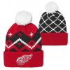 Dětská zimní čepice Detroit Red Wings NHL Patchwork Cuffed Knit