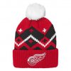 Dětská zimní čepice Detroit Red Wings NHL Patchwork Cuffed Knit