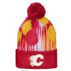Dětská zimní čepice Calgary Flames NHL Paint Splatter Cuffed