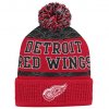 Dětská zimní čepice Detroit Red Wings NHL Puck Pattern Cuffed