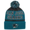 Dětská zimní čepice San Jose Sharks NHL Puck Pattern Cuffed