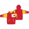Dětská mikina Calgary Flames NHL Faceoff Colorblocked Fleece Full-Zip