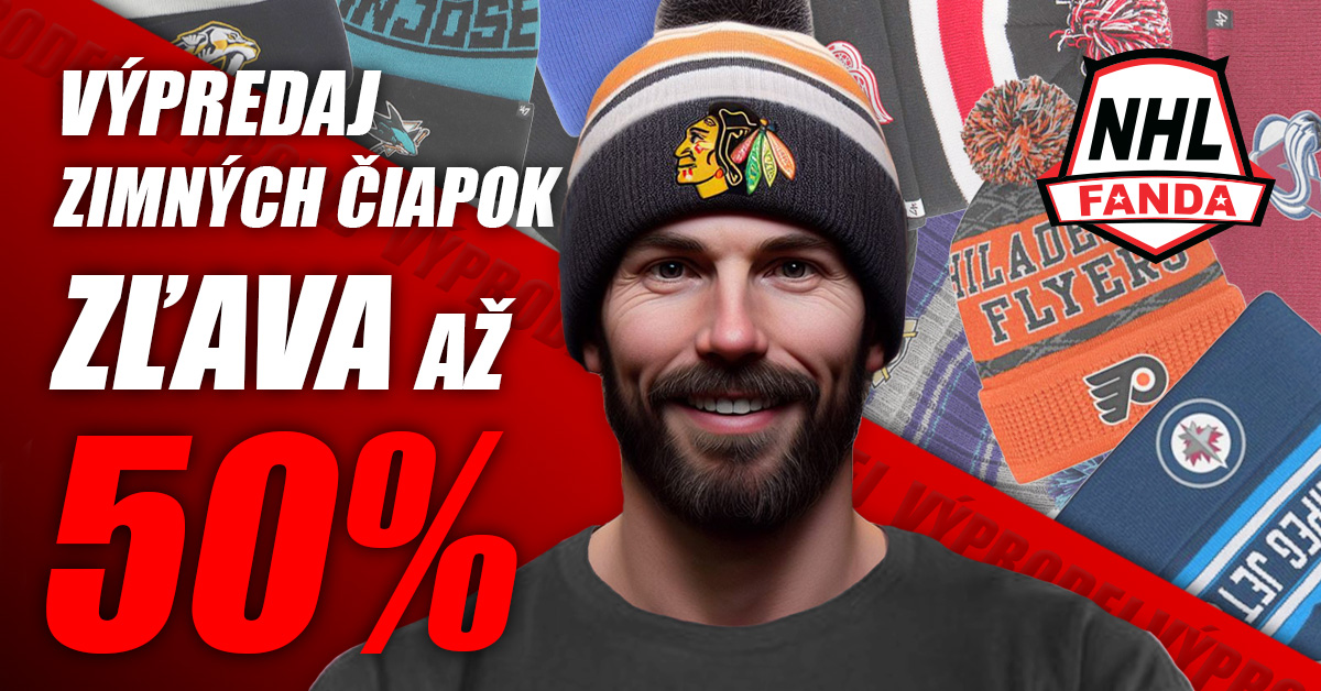 Výpredaj zimných čiapok NHL