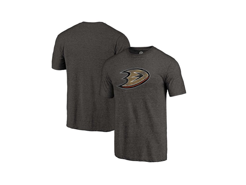 Tričko Anaheim Ducks Distressed Primary Logo Tri-Blend