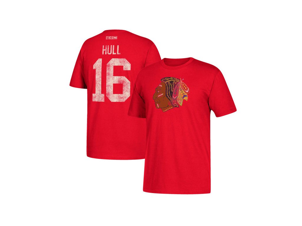 Tričko #16 Bobby Hull Chicago Blackhawks Retired