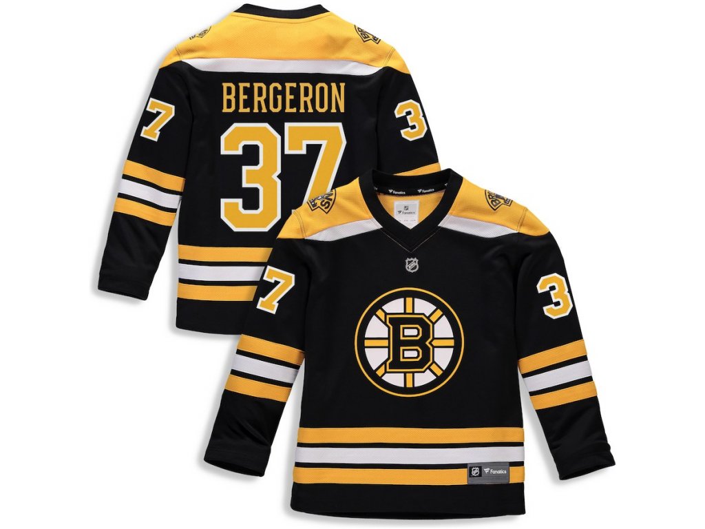 Detský Dres #37 Patrice Bergeron Boston Bruins Replica Home Jersey