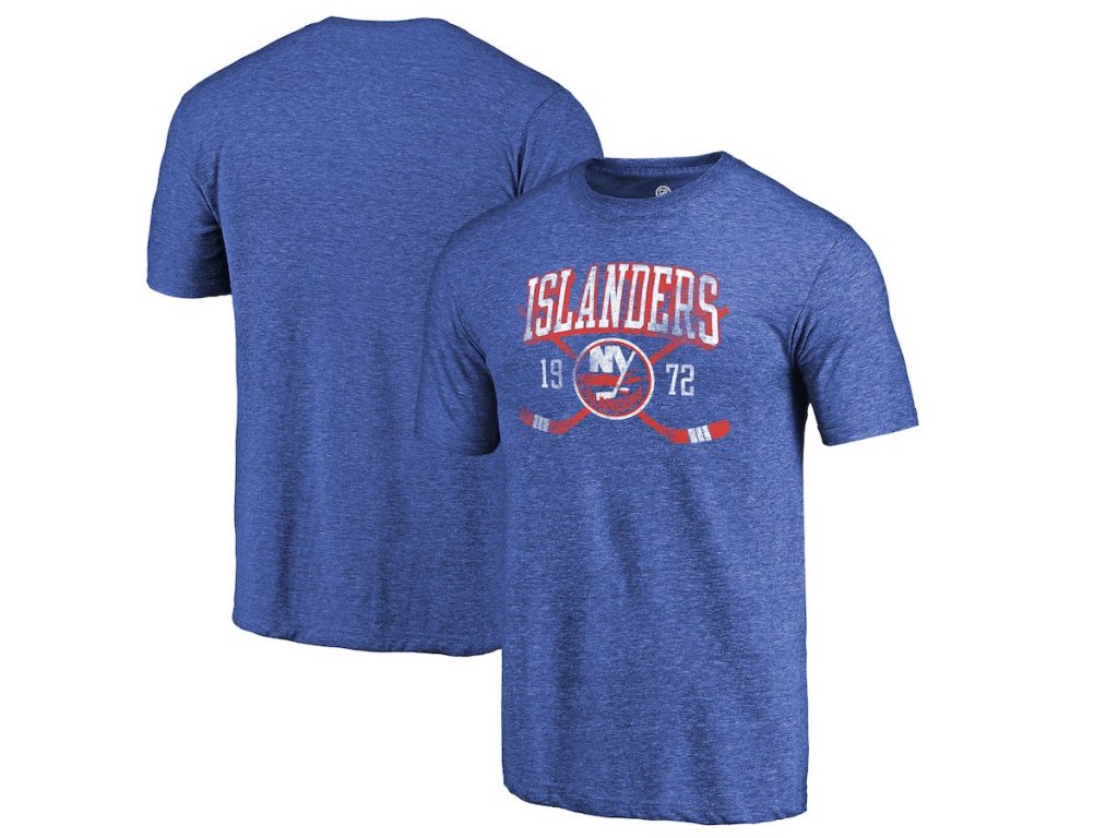 Tričko New York Islanders Vintage Line Shift Tri-Blend