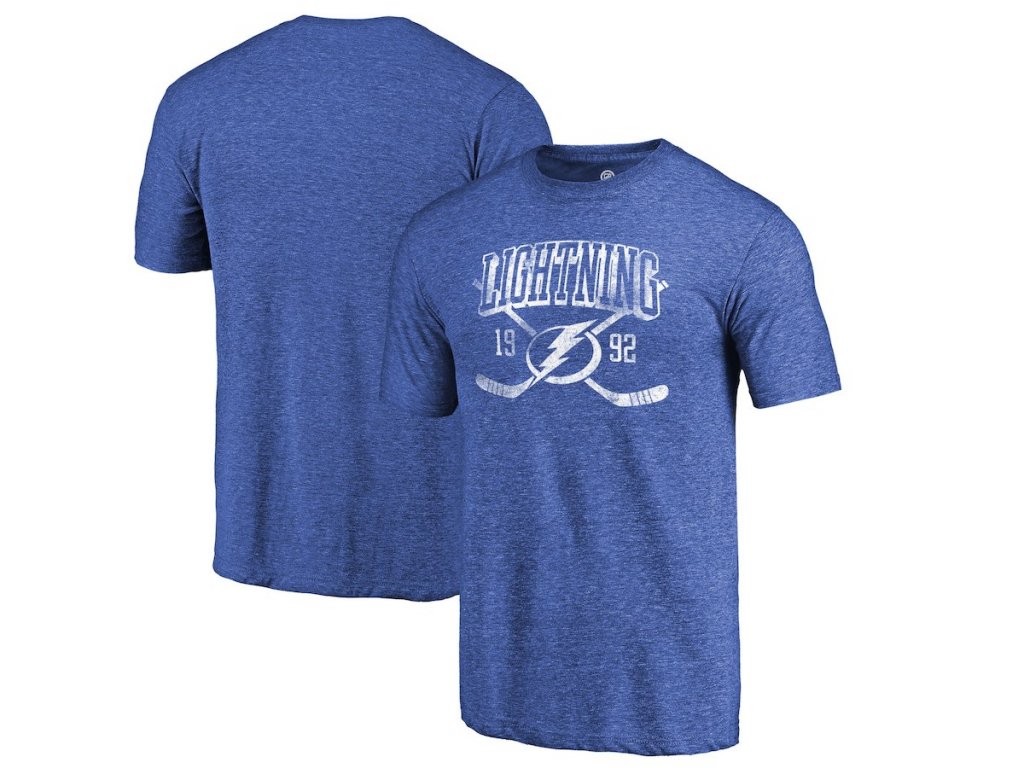 Pánské tričko Tampa Bay Lightning NHL Vintage Line Shift Tri-Blend