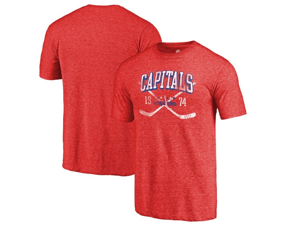 Pánské tričko Washington Capitals NHL Vintage Line Shift Tri-Blend