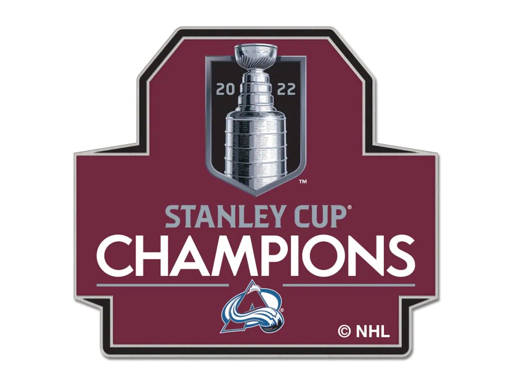 Odznak Colorado Avalanche 2022 Stanley Cup Champions Collector Pin