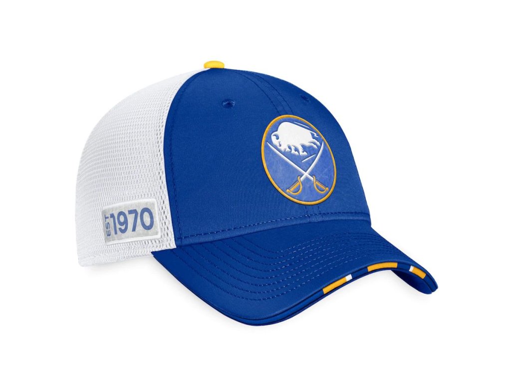 Pánská kšiltovka Buffalo Sabres NHL 2022 Draft Authentic Pro On Stage Trucker Adjustable