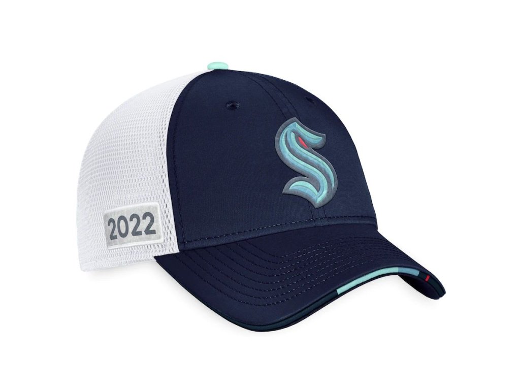 Pánska šiltovka Seattle Kraken 2022 NHL Draft Authentic Pro On Stage Trucker Adjustable