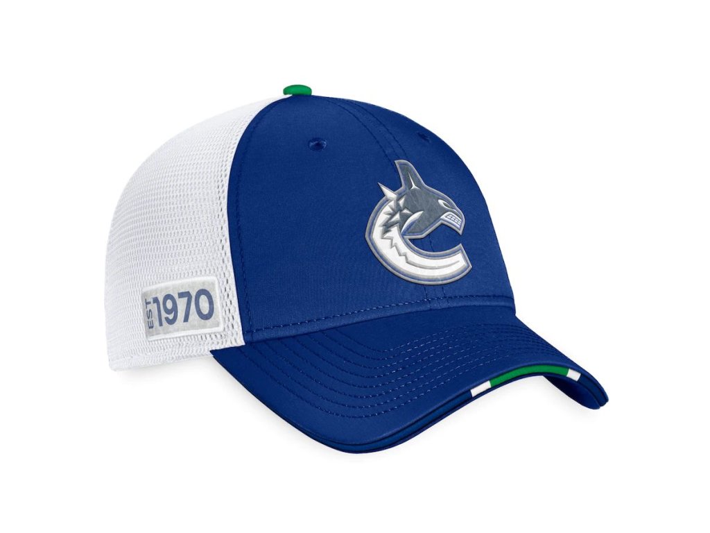Pánska šiltovka Vancouver Canucks 2022 NHL Draft Authentic Pro On Stage Trucker Adjustable