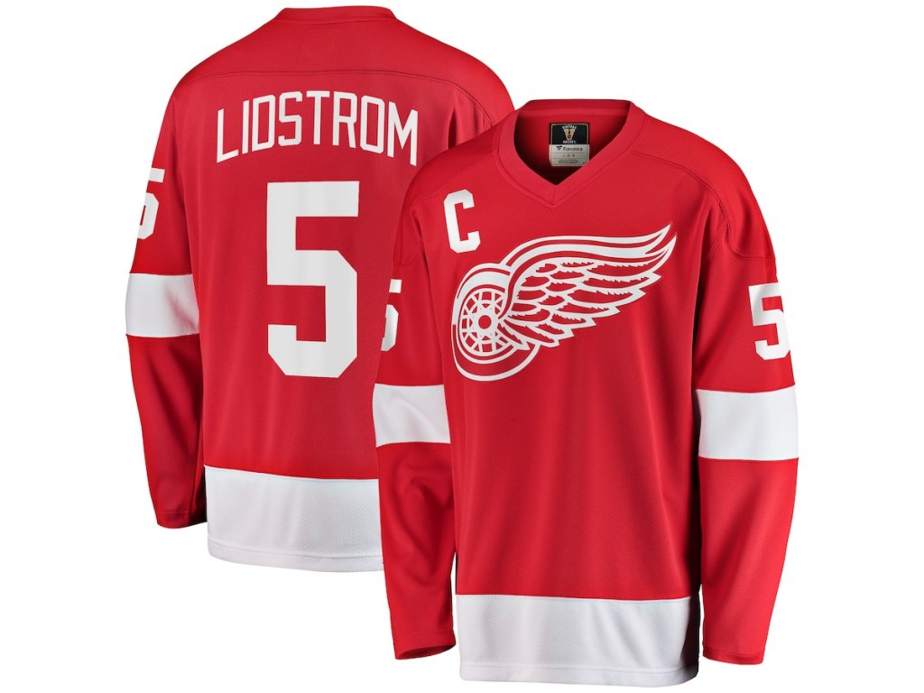 Pánský dres Detroit Red Wings NHL #5 Nicklas Lidstrom Premier Breakaway Vintage Jersey
