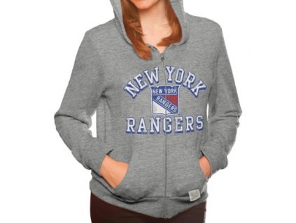 Dámská mikina New York Rangers NHL Tri-Blend Full Zip