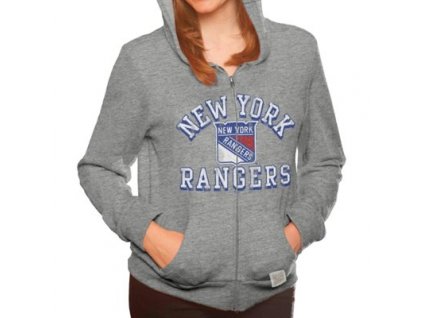 dámska mikina New York Rangers Tri-Blend Full Zip