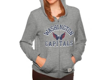 Dámská mikina Washington Capitals NHL Tri-Blend Full Zip
