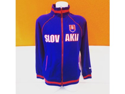Pánská mikina na zip REEBOK Track Jacket SLOVAKIA NAVY