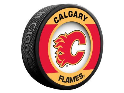 Puk Calgary Flames NHL Retro