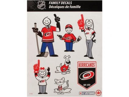 Samolepky Carolina Hurricanes NHL Family Car