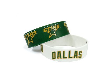 Silikonový náramok - Dallas Stars - 2 kusy