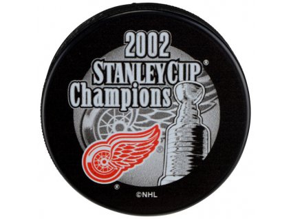 Puk Detroit Red Wings NHL 2002 Stanley Cup Champions