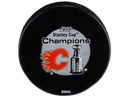 Puk Calgary Flames NHL 1989 Stanley Cup Champions