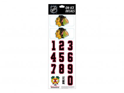 Samolepky na prilbu Chicago Blackhawks Decals