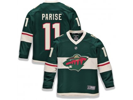 Detský Dres #11 Zach Parise Minnesota Wild Replica Home Jersey