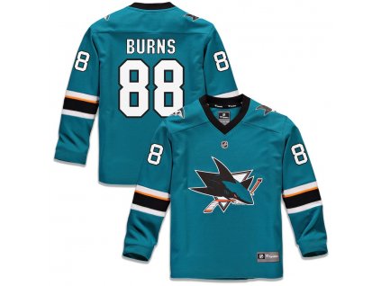 Detský Dres #88 Brent Burns San Jose Sharks Replica Home Jersey