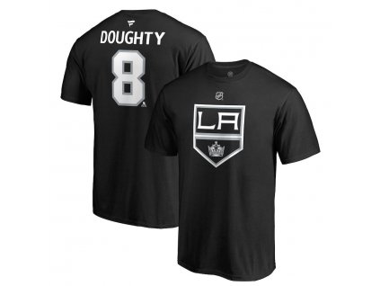 Pánské tričko #8 Drew Doughty Los Angeles Kings NHL Stack Logo Name & Number