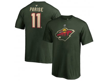 Detské Tričko #11 Zach Parise Minnesota Wild Stack Logo Name & Number