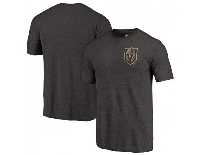 Pánské tričko Vegas Golden Knights NHL Primary Logo Left Chest Distressed Tri-Blend